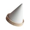Wood Conical Jewelry Stand Velvets Lined Surfaces Protects Bracelets Bangles from Scratches for Showing and Storaging