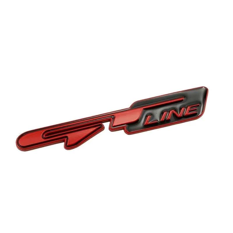 3d Metal GTLINE GT Line Badge Car Trunk Emblem Badge For Sportage Picanto RIO Stonic K5 Proceed GT Line Sticker Accessories