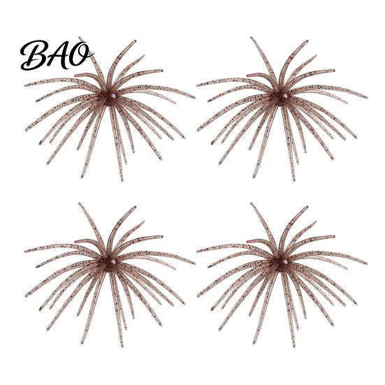 Realistic Bionic Fishing Tackle Floating Sea Urchin Soft Lures, Highly Elastic TPE Baits, Versatile Glue Baits for Rivers Flexible Tentacles