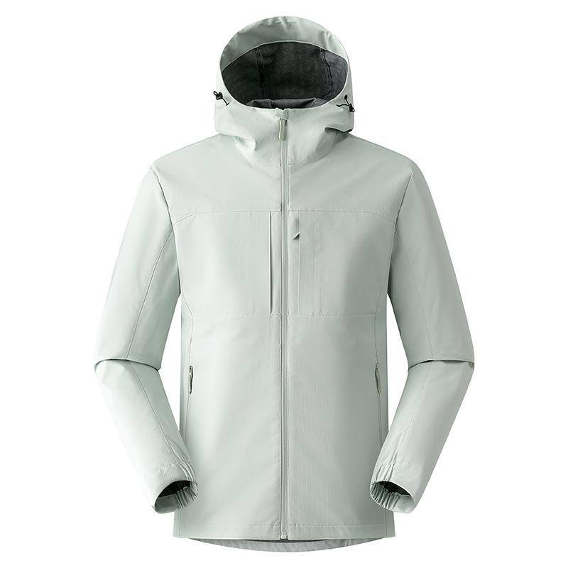 Men's Trendy Autumn Hooded Jacket: Windproof & Waterproof for Mountaineering & Casual Wear.