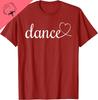 Love Dance T-shirt Carina da Ballo Unisex Estiva Streetwear Top Casual Traspirante e Comoda Camicie Streetwear