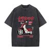 Deluxe Bike 1970s Style Classic Bike Scooter Distressed Vintage Oversized Streetwear Tops For Coffee Dates