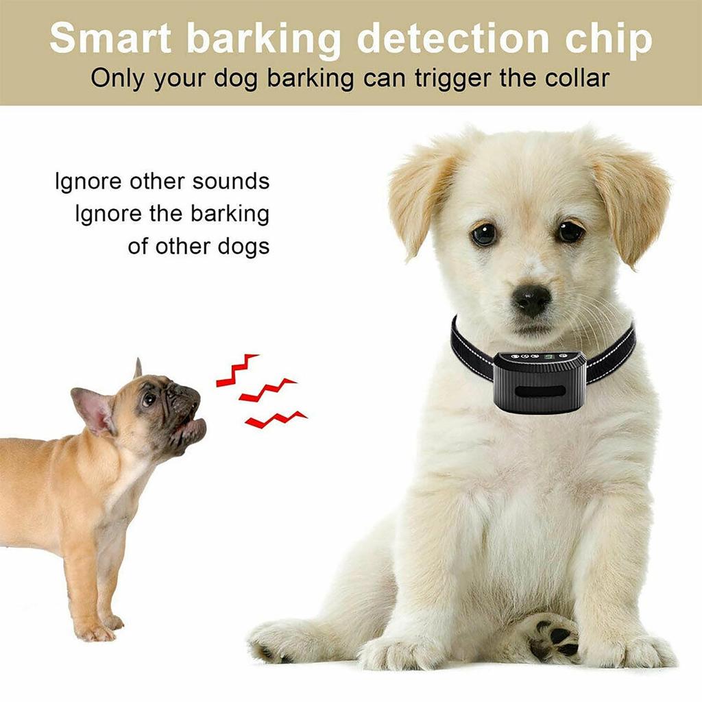 Dog Collar Bark Control For Dog Collar An- Barking Dog Training Rechargeable Vibration Collar Auto An- Bark Device