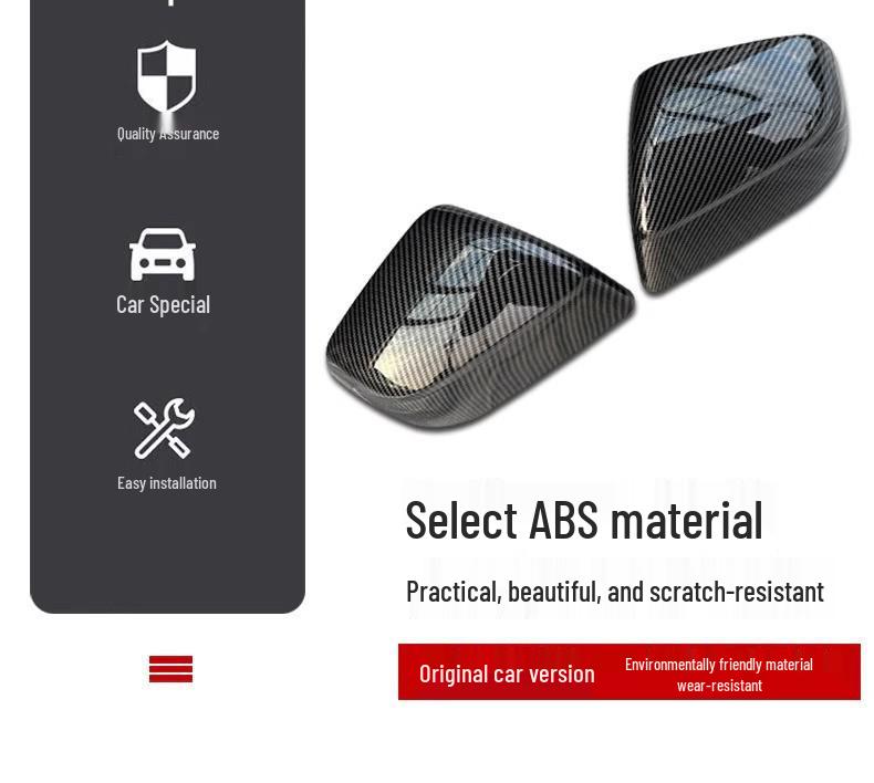 Carbon Fiber Rearview Mirror Cover for Tesla Model Y (25-Year Trade-In)