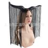 Dark Witch Halloween Demon Dress Up Headband Croissant Tassel Decoration Headband Headband Party Prom Props