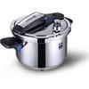 8QT Stainless Steel Pressure Cooker, Olla De Presion, Cooking Pressure Cooker, Compatible with Induction and Gas Stovetops, Dishwasher Safe