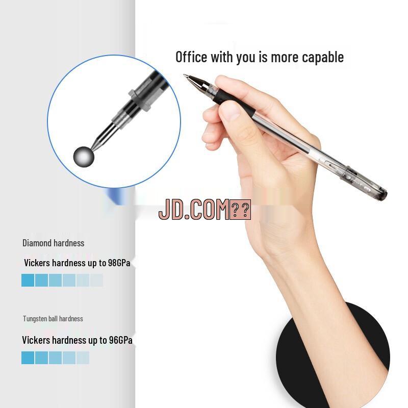 Deli 6916 0.5mm Black Gel Pen Refills