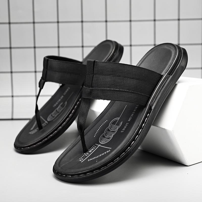 FashionFashion Designer Men Sandals Breathable canvas Casual Shoes Men Outdoor Non Slip Beach Sandals 2024 New Male Platform Sandalias