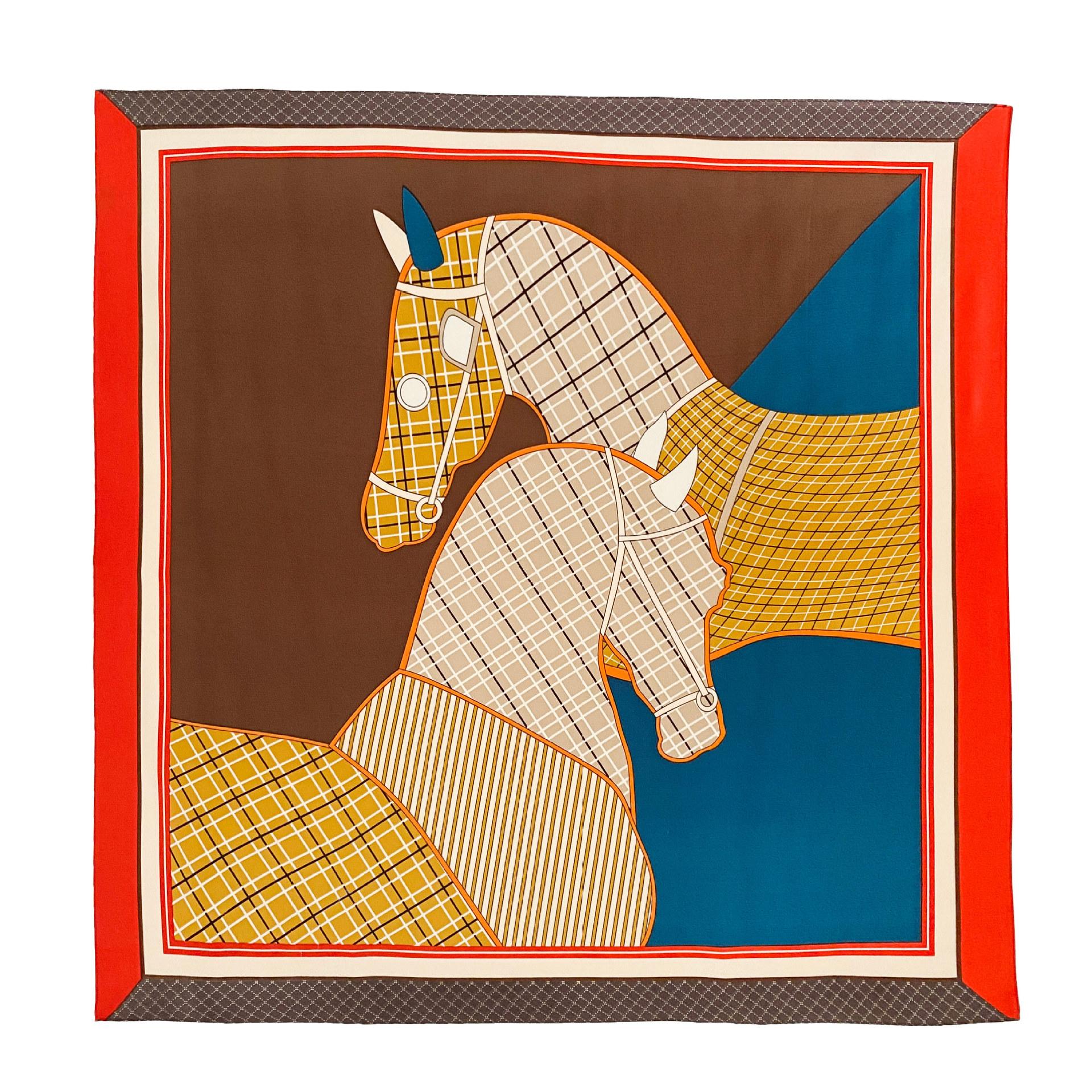 

Высококачественные роскошные шелковые шарфы, повязка на голову, шарфы, шейный шарф для женщин, шелковый шарф с цепочкой, женская декоративная шаль 90-90cm