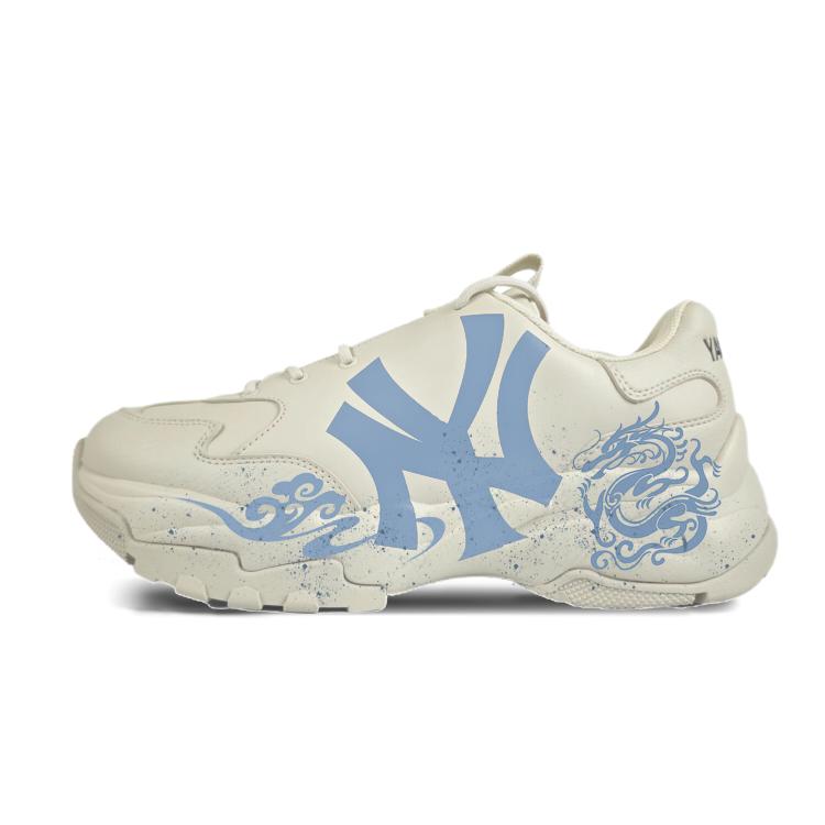 MLB Big Ball Chunky Low top Chunky Sneakers Unisex Ecru 3ASHC104N-50BGS(Team352-) 40.5