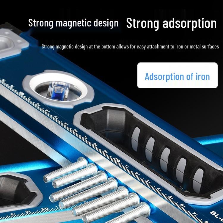 Aluminum Alloy Magnetic Spirit Level and Tape Measure Tool