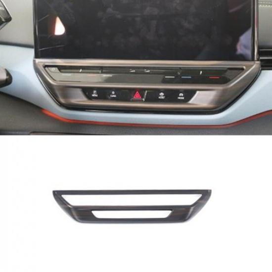 Wood Grain Console AC Button Switch Cover Trim For Volkswagen ID.4 2021 2022