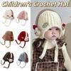Animal Pattern Winter Children Crochet Hat Breathable Kids Ear Protection Hat Winter Season