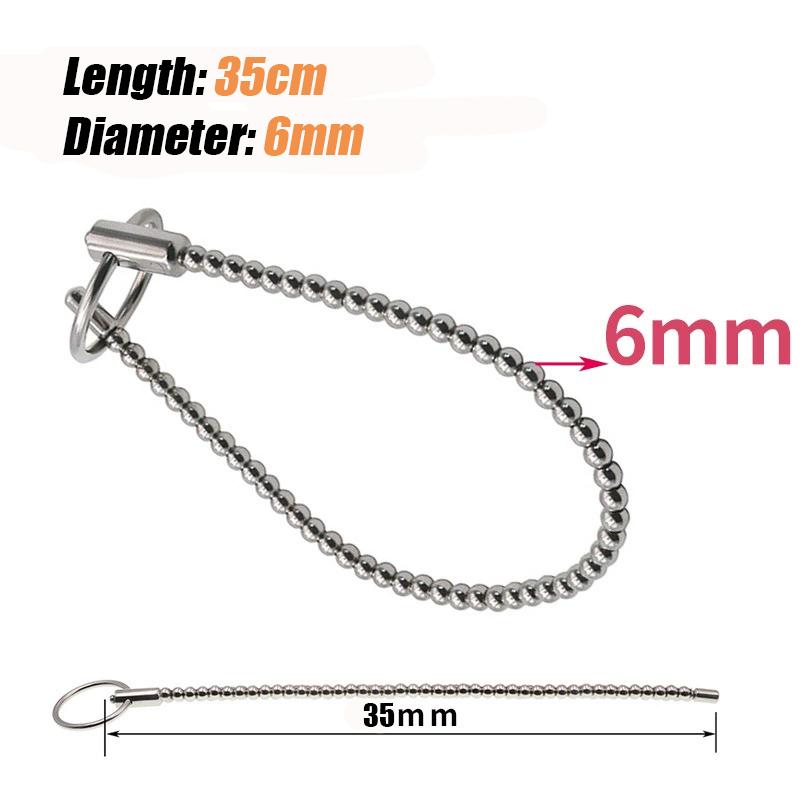 Pánské penisové kuličky Elektrický šok Uretrální dilatátor Nerezový masážní přístroj prostaty BDSM Zpoždění Masturbace Sexuální hračky pro muže