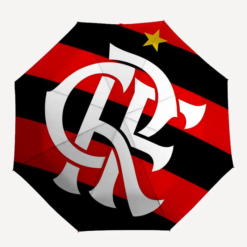 Flamengo,  Automatic Opening and Closing, 8 Rib Structure Portable Umbrella, Suitable for Men and Women In All Seasons  Perfect Gift for Hol