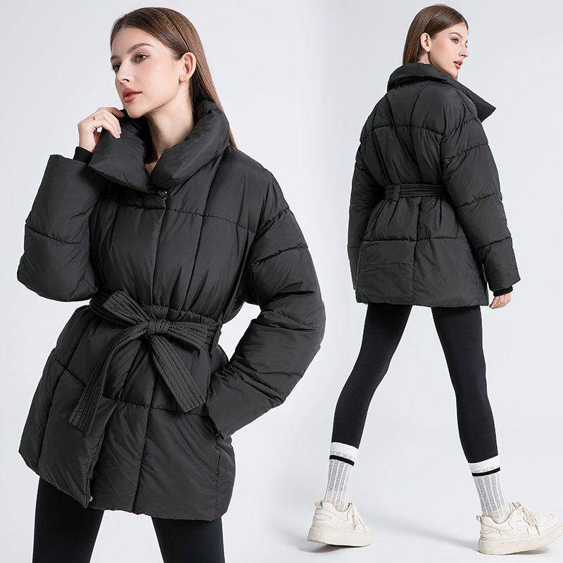 Cappotto Invernale da Donna in Cotone Imbottito con Collo Alto Caldo Stile Coreano Moda di Alta Gamma Nuovo Stile