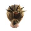 1PC Headwear Jewelry Thailand Ethnic Golden Dance Party Decoration Hairpin for Women Crystal Flower Hair Accessories Alloy Leaf