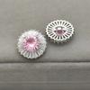 5pc Luxury Crystal Buttons for Clothing Cubic Zirconia Button for Coat Decorative CZ Sewing Buttons for Suits Cardigan