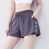 Women’s Quick-Dry Yoga Running Shorts with Pockets - Loose Fit, Two-Piece Look, Anti-Exposure Design, Fitness & Casual Wear