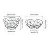 Iron Fruit Basket Simple Fruit Basin Multi-Size Iron Snack Bread Vegetable Storage Bowls Kitchen Eggs Dessert Holder Organizer