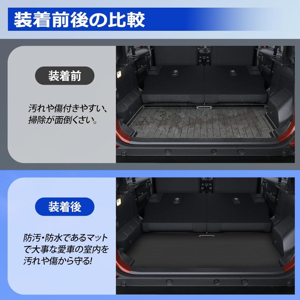 SUNVIC Jimny Nomad Luggage Specifically Designed for the Jimny JC74W Made of This Trunk Mat Offers Scratch and Dirt Abrasion and Easy Waterproof and