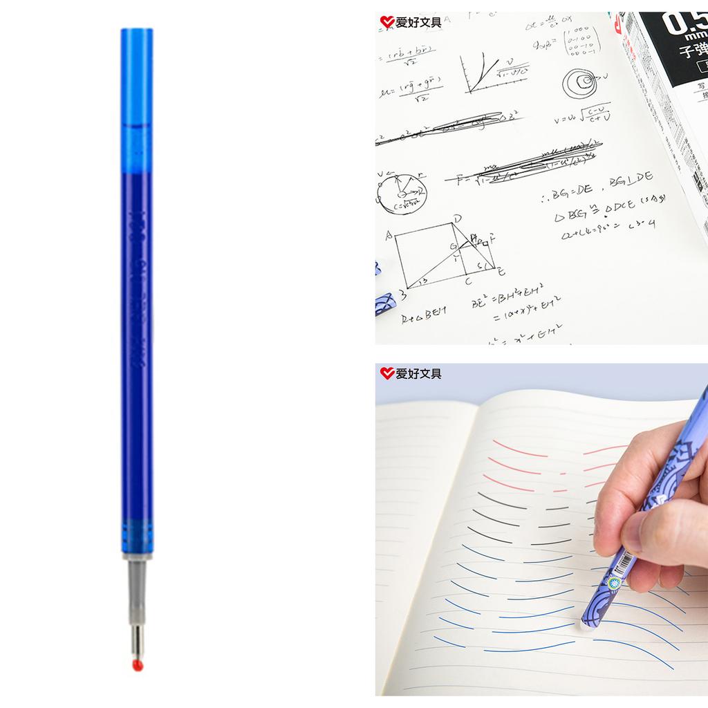 0.5mm Gel Ink Pen Rollerball Ink Straight Liquid Gels Pen Roller Pen Refill Writing Liquid Ink Quick-Drying Pen Refills