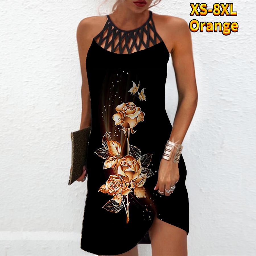 

Летнее модное сексуальное платье без рукавов, мягкое повседневное платье с 3D фиолетовыми цветами и принтом, платье на бретельках без рукавов, летнее платье на подтяжках XL
