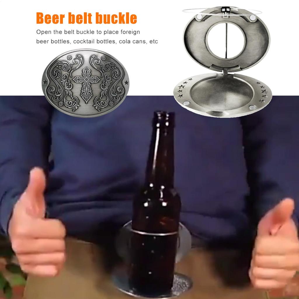 Beer Belt Holder Hands-Free Beverage Can Holder Portable Beer Holder Belt for BBQ Party