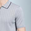 Antonio Men's Lyocell-Silk Blend Jacquard Polo Shirt