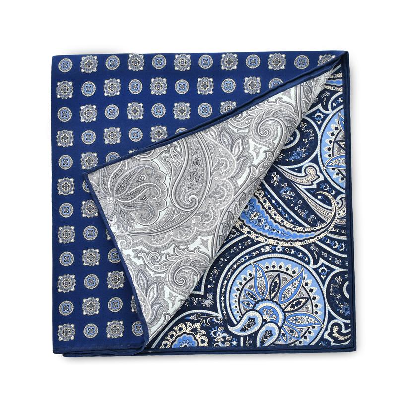 

New blue gray color matching natural silk twill small square scarf for men s real silk hijab women scarves ladies luxury gifts