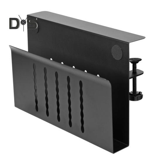 

Настольный держатель для ноутбука, без сверления, настольная полка, органайзер для хранения планшетного компьютера, прочная настольная подвесная вертикальная подставка для ноутбука чёрный