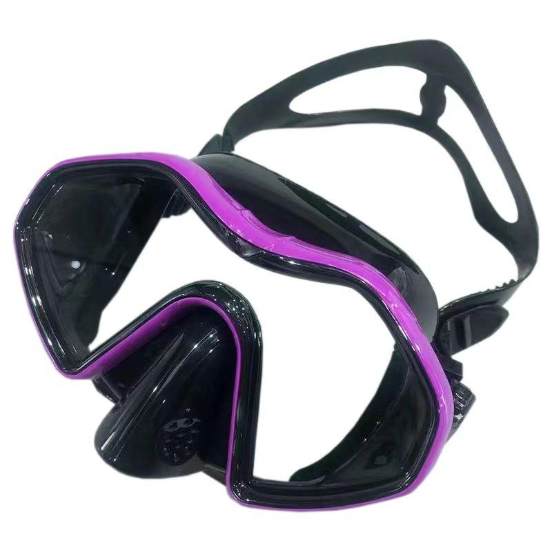 Schnorcheln Tauchmaske kostenlose Taucherbrille Silikonrock Panorama-Tauchmaske für Erwachsene Schwimmen Schnorcheln