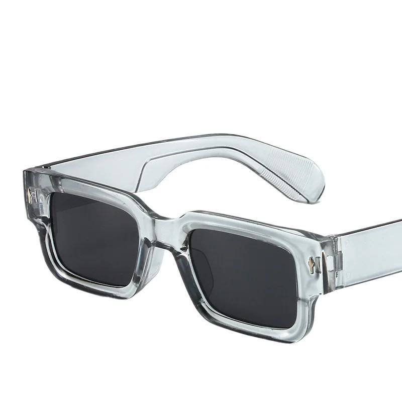 New Men Punk Retro Rectangle Frame Sunglasses Fashion Sun Glasses Luxury Brand Design Glasses UV400 Eyewear Women Goggles