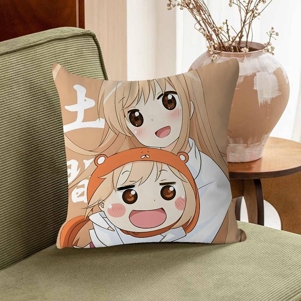 Doma Umaru Personalized Pillow Dust Cover Bedroom Kids Party Decoration Pillowcase Birthday Children Gift