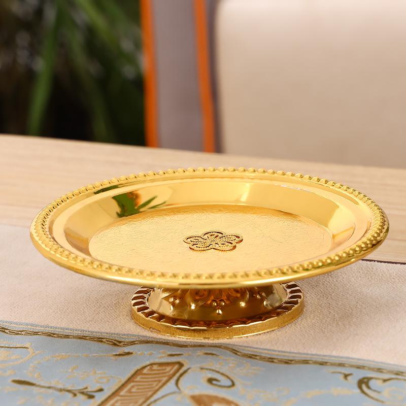 High-End Dessert Table Birthday Cake Tray Wedding Party Tray Small Swing Plate Fruit Dish Home Decoration