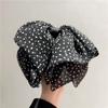 Large Hair Bow Clips for Women Black Silk Hair Bow Clips Long Tail French Hair Ribbon Coquette Bows Hair Accessories for Girls