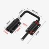 Aluminum Alloy Door Latch Lock Non Perforated 90/180 Degree Anti-theft Buckle Anti-Theft Anti Unisex Gate Latch Drawer