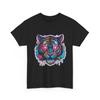 Graffiti Drip Tiger T-Shirt | Cyberpunk Tiger Graphic Tee, Wild Animal T-Shirt