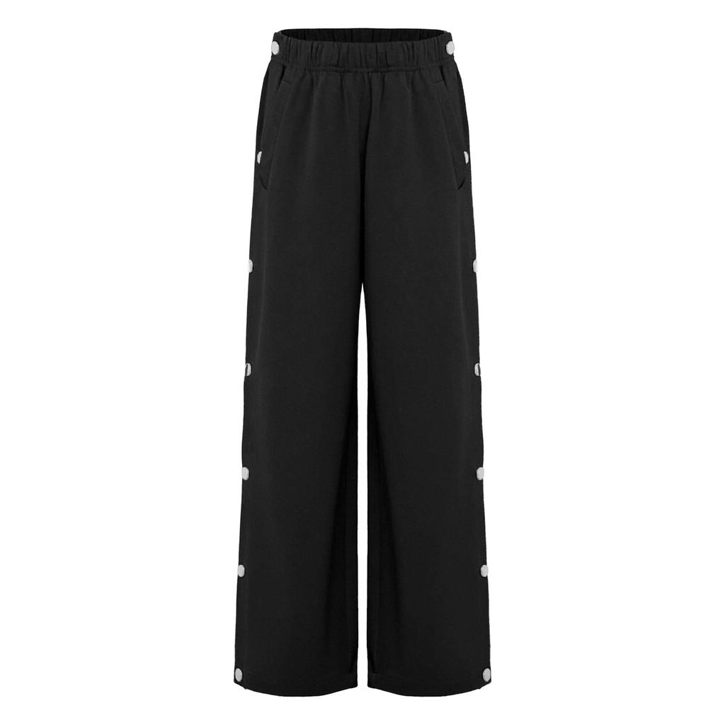Pantaloni della tuta unisex per bambini con bisogni speciali, abbigliamento adattivo, con bottoni a pressione laterali a strappo