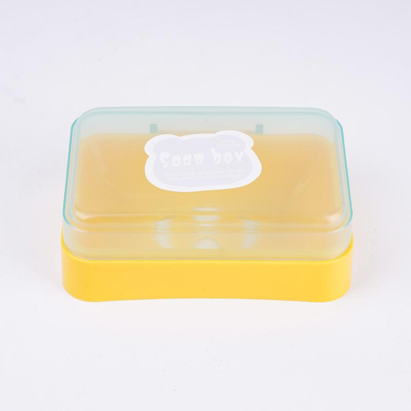 Flip-top Creative Lid-Equipped Drainable Portable Bathroom Soap Dish