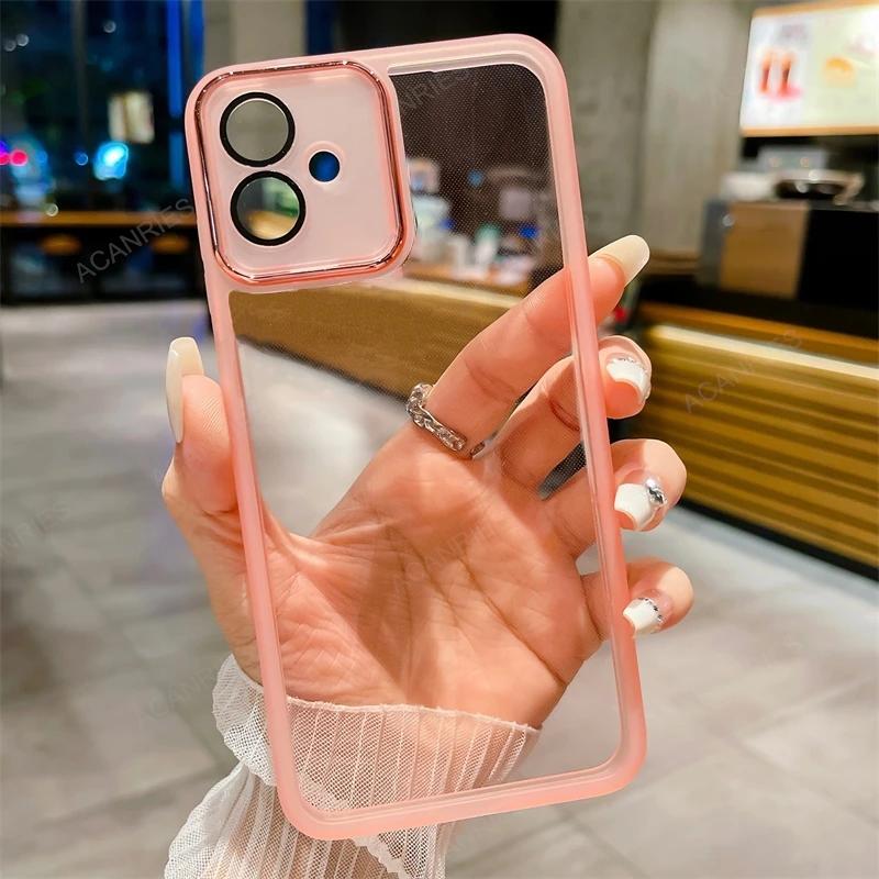 Dla Motorola Moto G85 G35 G60 G40 G54 G64 G34 G32 G24 G14 edge 40 50 50Ultra 5G Neo Pro Przezroczyste Silikonowe Etui Ochronne na Aparat