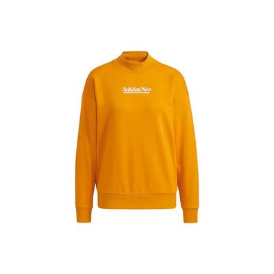 Neo Oct Sweat Embroidered Logo Half-Zip Fitted Pullover Hoodie Women Hoodie Orange H16305