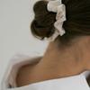 AVVINA PELLE Silk Scrunchie (S) - Cream