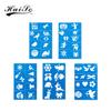Body Paint Stencils Multi-Color Reusable Drawing Template Spray Painting Stencil Kit