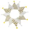 Nordic Star Cotton Triangle Flag Banner for Wedding or Kindergarten Decor