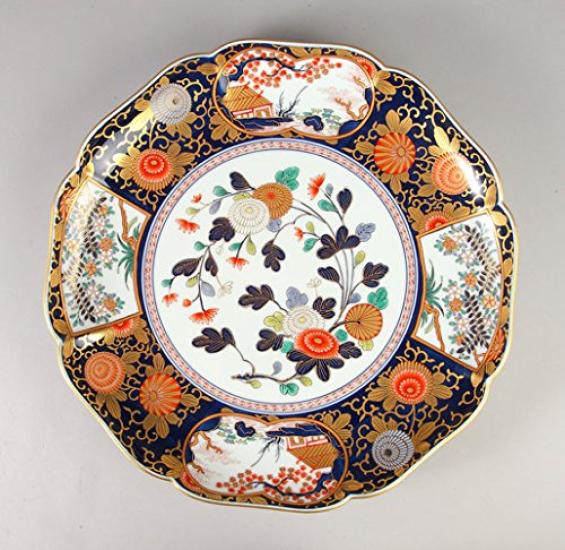 Arita Ware Shobido Main Store Rinpa Old Imari Style Servírovací talíř velký S-3069
