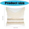 Pillow Case Decorative Pillow Covers 45x45cm with Textured Fringe Design for Elegant and Unique Home Decoration