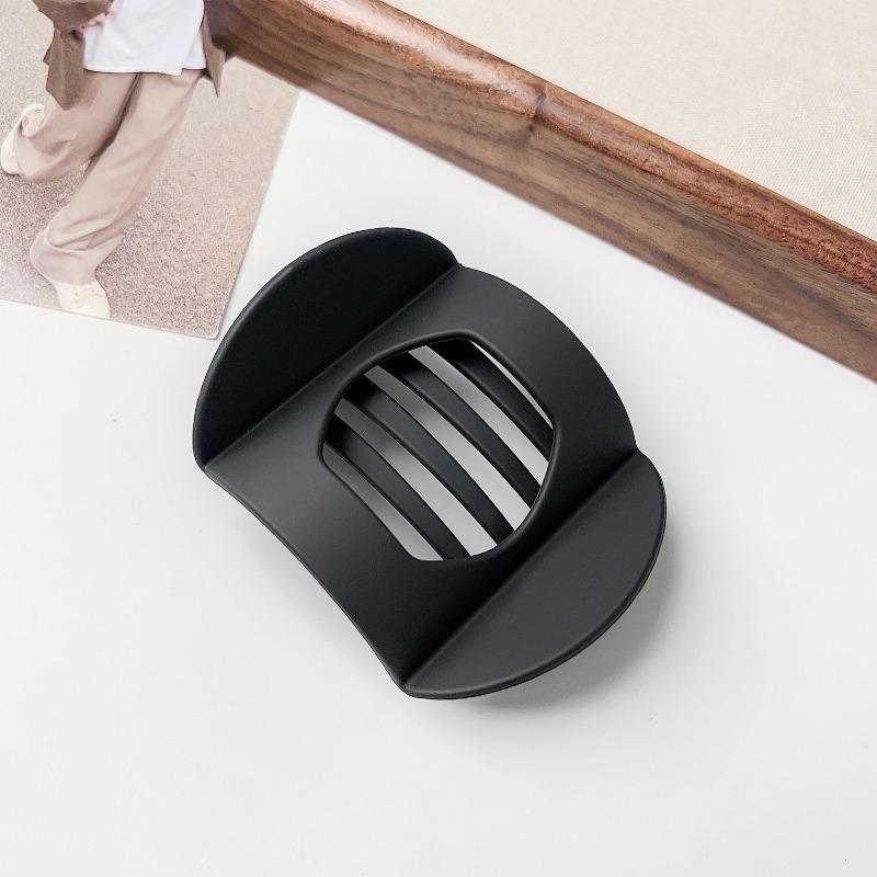 Flat Round Hair ClipsLarge Hairpin At The Back of The Head High-end Semi-tied Shark Clip Hair Accessory