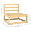 Garden Furniture Set - vidaXL - 2 Pcs - Solid Pine Wood - Comfortable Cushions - Modular