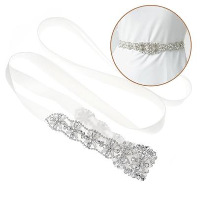 Eleganter Strass-Perlen-Brautgürtel für Hochzeits- und Abendkleider